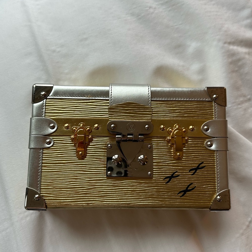Petite Malle Louis Vuitton gold
